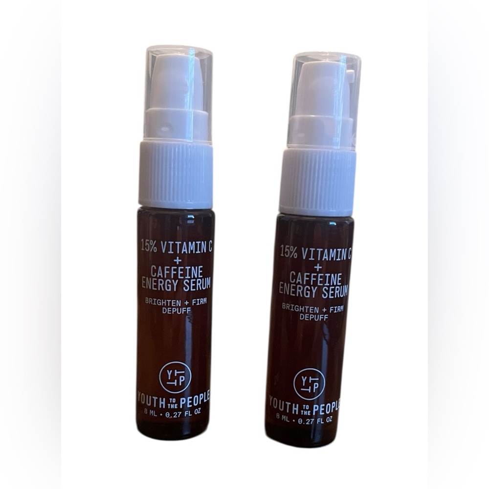 Youth To The People Energy Serum 15% Vitamin C + Caffeine 2-Pack BNIB